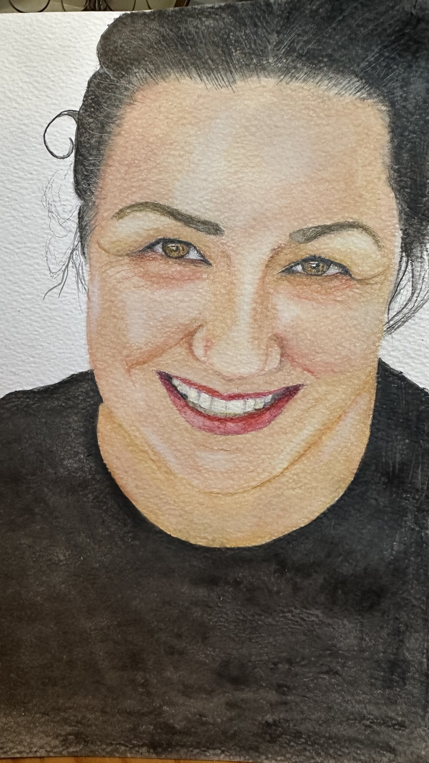 Watercolour self portrait