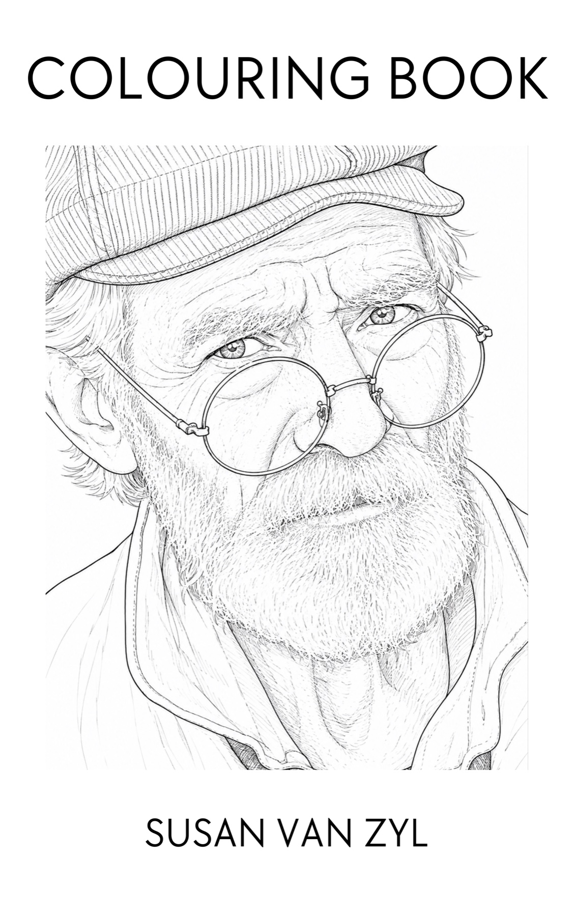 Senior Adult Colouring Book cover